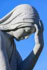USA-Vermont-Barre Stone statue of woman in Hope Cemetery Art Print
